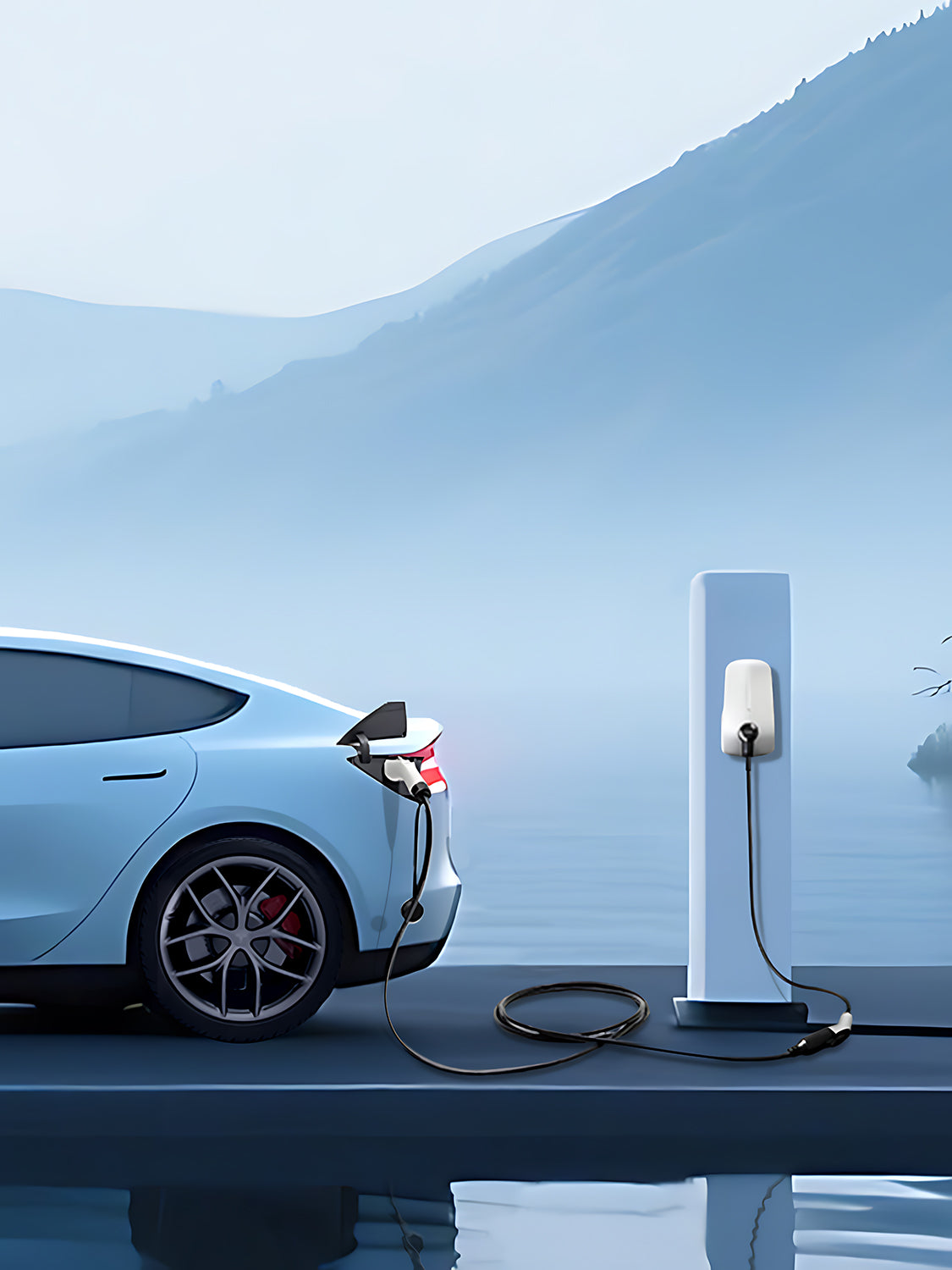 Charging in Tight Parking Spaces with a Tesla Extension Cord