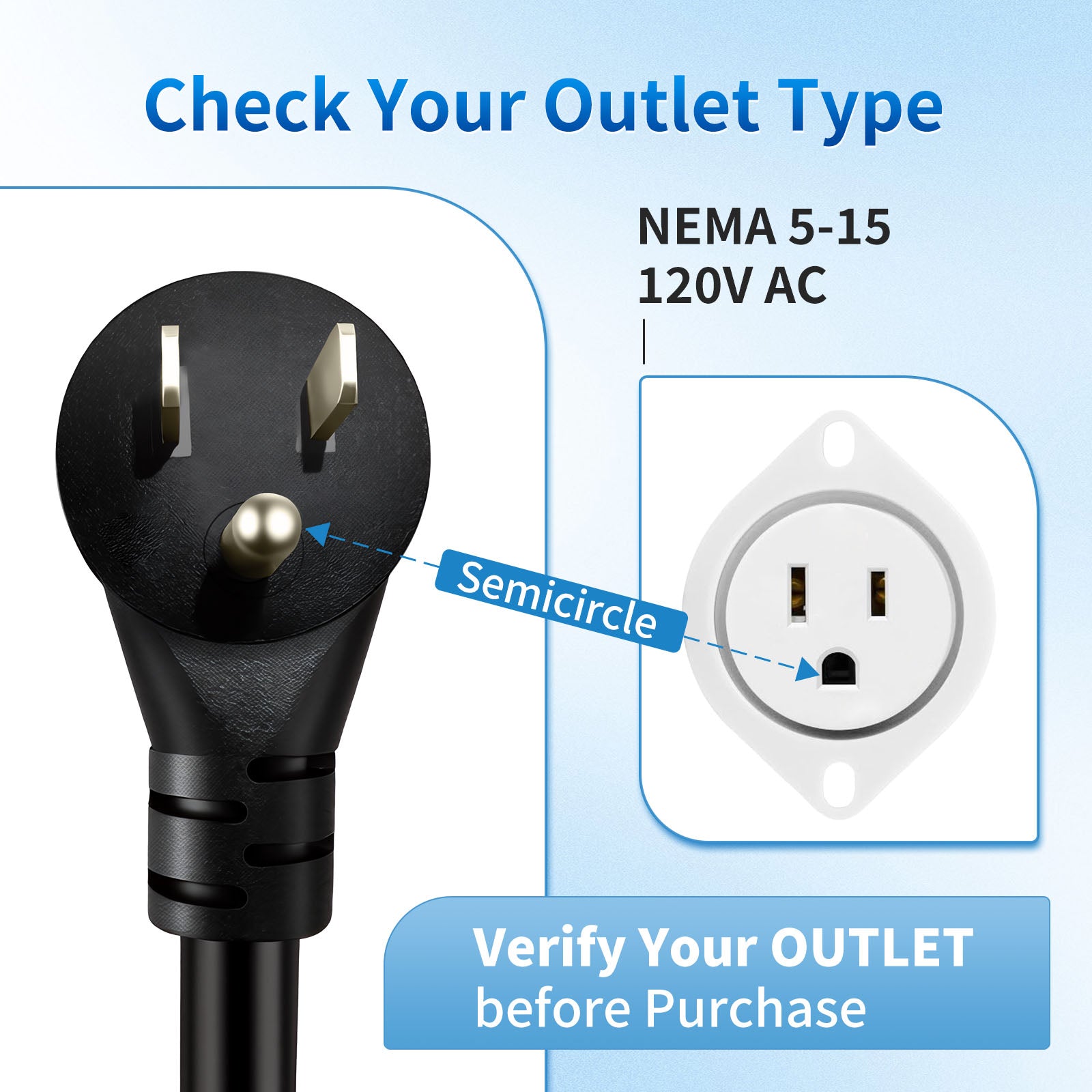 NEMA 5-15 Adapter for Tesla Gen 2 Mobile Connector, 120V 12A Household Outlet Charger Adapter, Portable Level 1 Charging for Tesla Model 3, S, X, Y - Safe and Durable (5-15P)