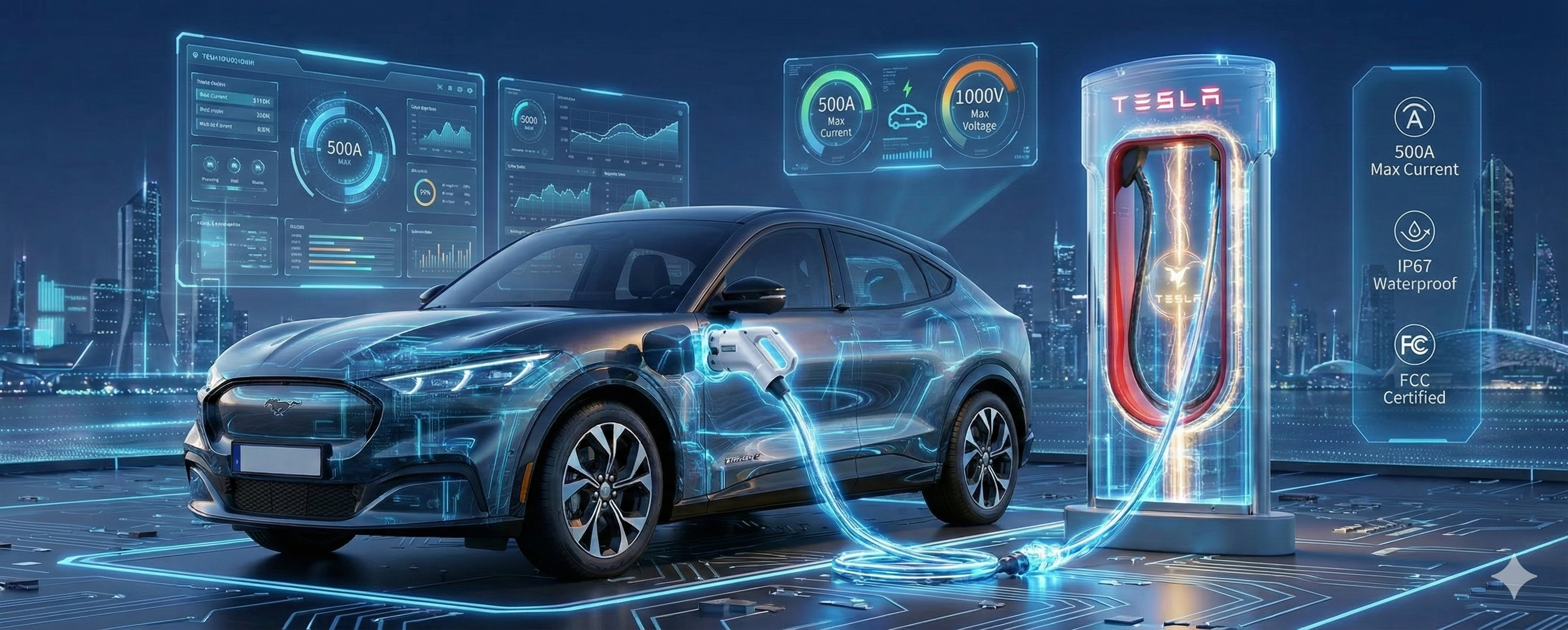 NACS to CCS1 Adapter: Charge J1772 EVs at Tesla Superchargers