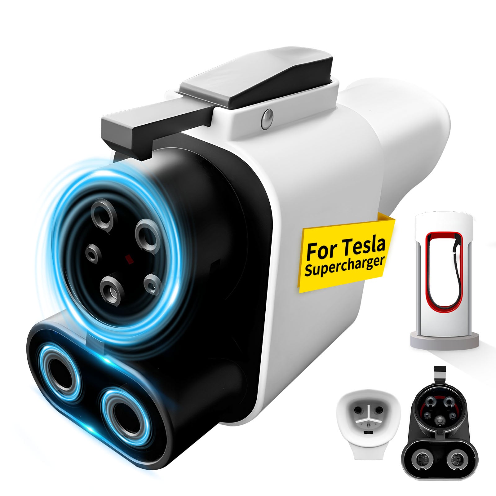 NACS to CCS1 Adapter for Tesla Supercharger | 350kW 500A Fast Charging for Ford, Hyundai, Kia & BMW