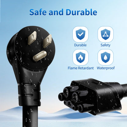 NEMA 5-15 Adapter for Tesla Gen 2 Mobile Connector, 120V 12A Household Outlet Charger Adapter, Portable Level 1 Charging for Tesla Model 3, S, X, Y - Safe and Durable (5-15P)