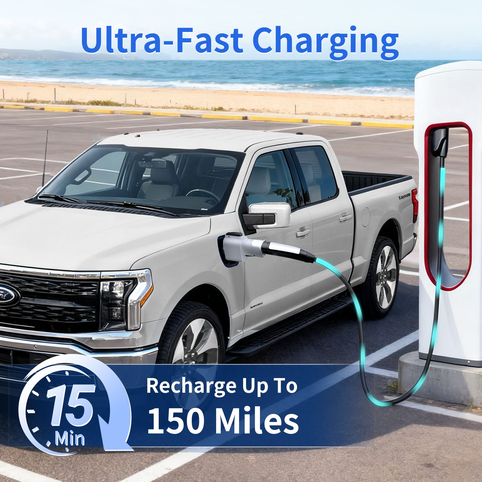 NACS to CCS1 Adapter for Tesla Supercharger | 350kW 500A Fast Charging for Ford, Hyundai, Kia & BMW